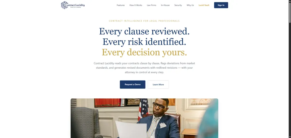 Contract Lucidity, AI-powered contract review for legal professionals