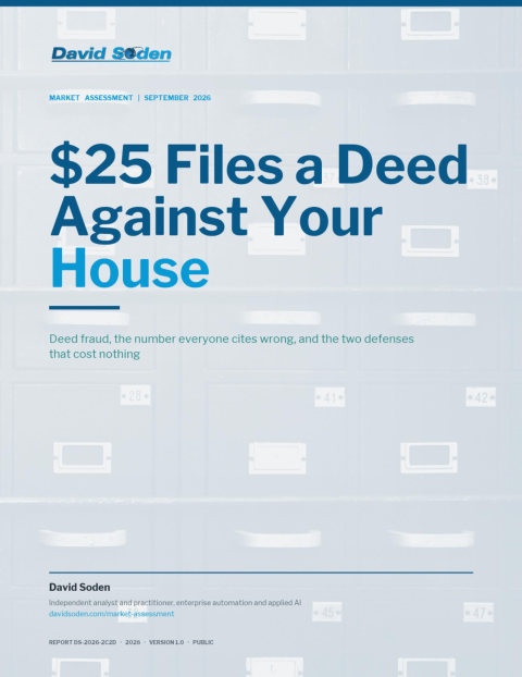 Cover of $25 Files a Deed Against Your House