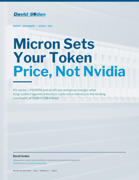 Cover of Micron Sets Your Token Price, Not Nvidia